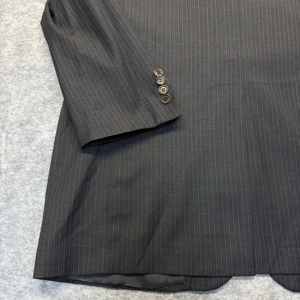 Brooks Brothers 1818 Madison Saxxon42L Gray Pinstripe Wool Blazer USA